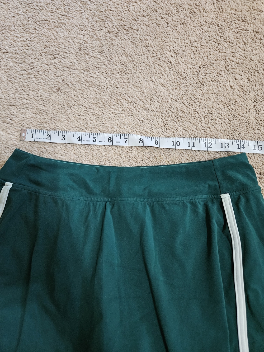 Free People Movement Athletic Women's Tennis Skort with White Trim - Green - Picture 6 of 7